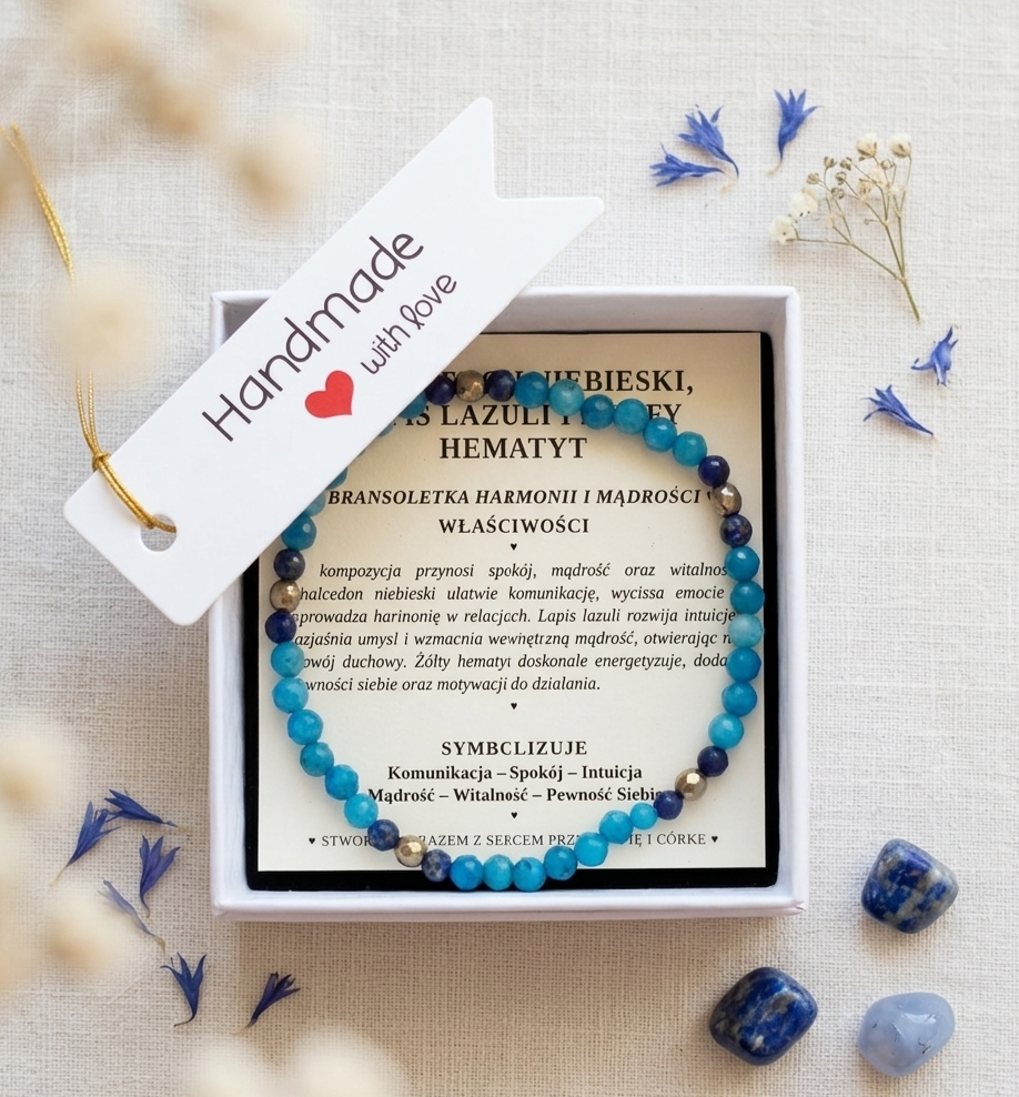 Chalcedon Niebieski, Lapis Lazuli i Żółty Hematyt